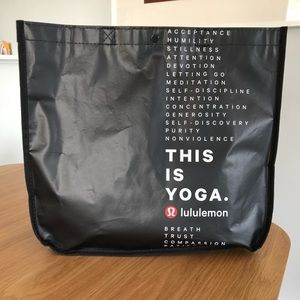 Lululemon Black Tote Bag